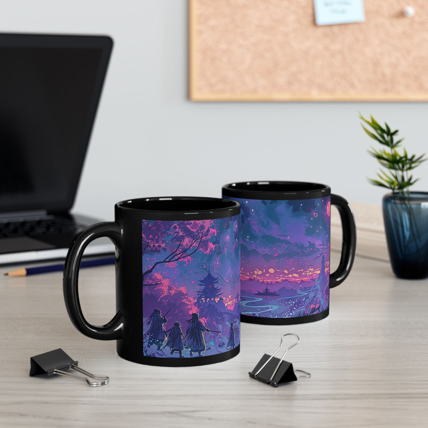 Mystical Landscape Mug - 11oz & 15oz - Perfect for Stargazers and Dreamers