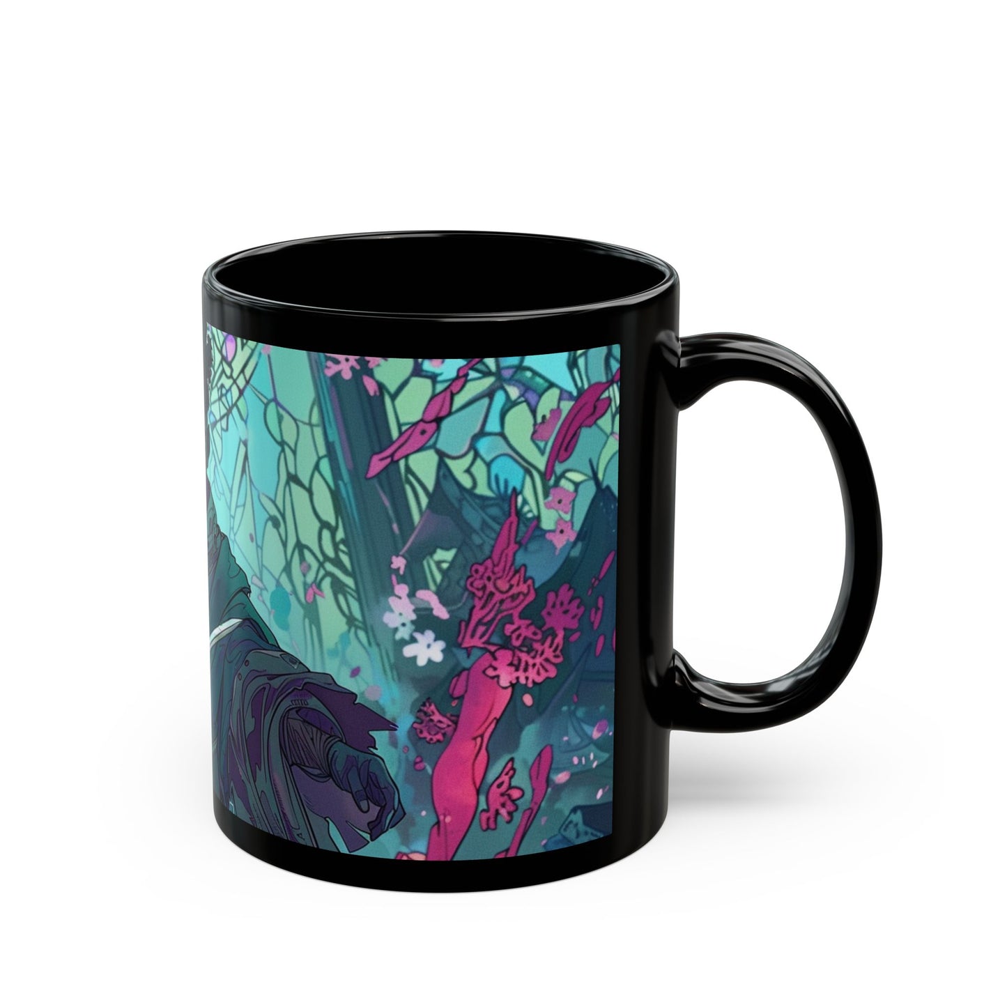 Fantasy Warrior Black Mug - 11oz & 15oz - Perfect for Gifts and Collectors