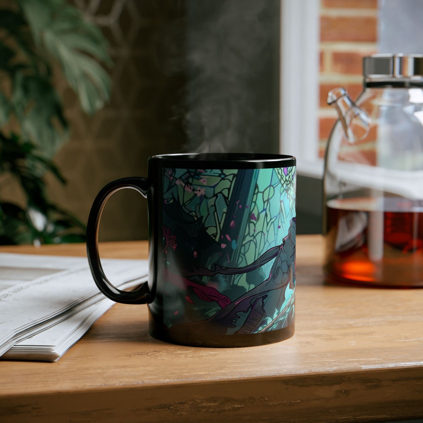 Fantasy Warrior Black Mug - 11oz & 15oz - Perfect for Gifts and Collectors