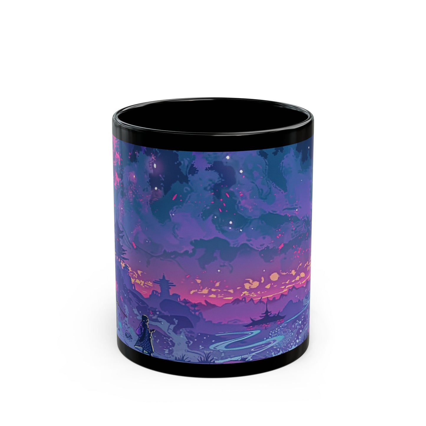 Mystical Landscape Mug - 11oz & 15oz - Perfect for Stargazers and Dreamers