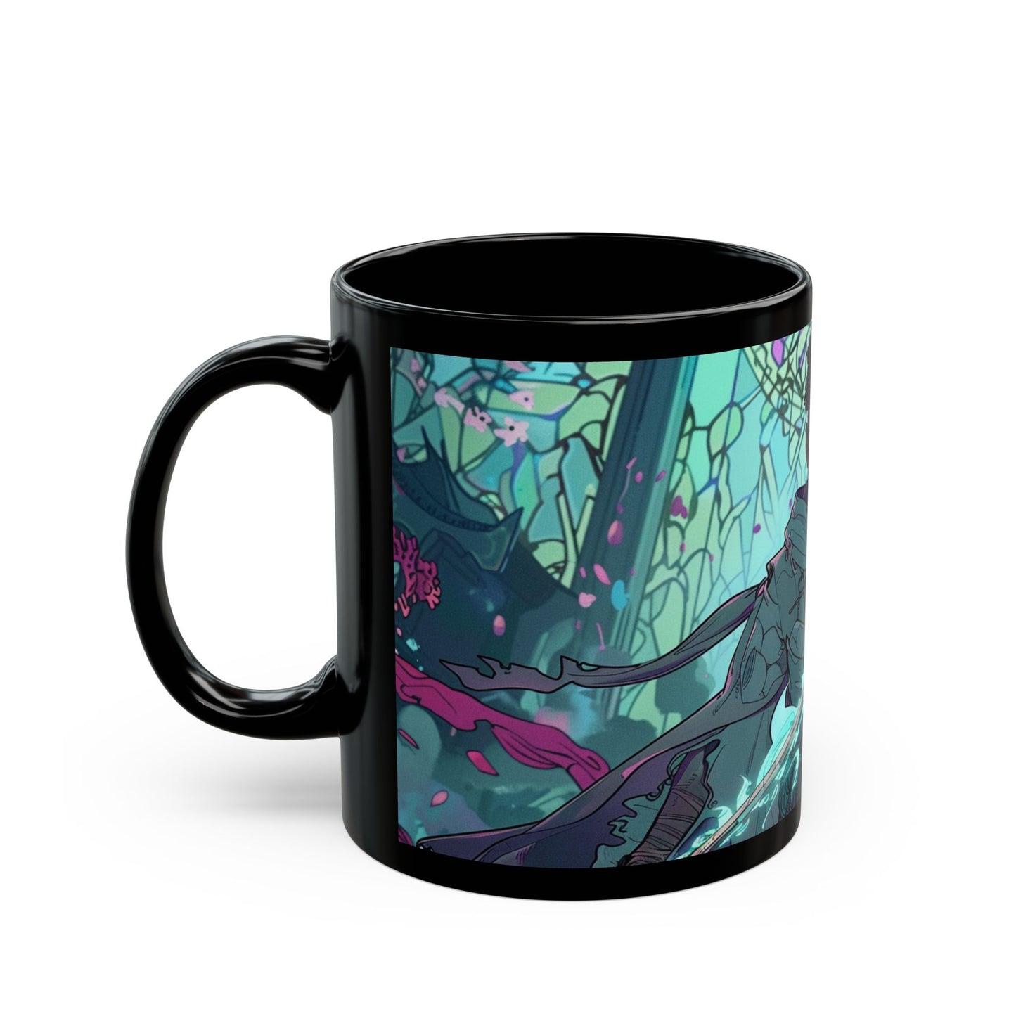 Fantasy Warrior Black Mug - 11oz & 15oz - Perfect for Gifts and Collectors