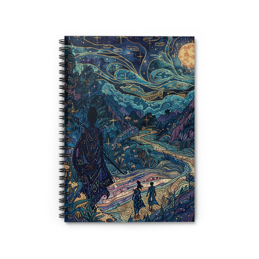 Celestial Adventure Ruled Spiral Notebook - Perfect for Dreamers and Creatives