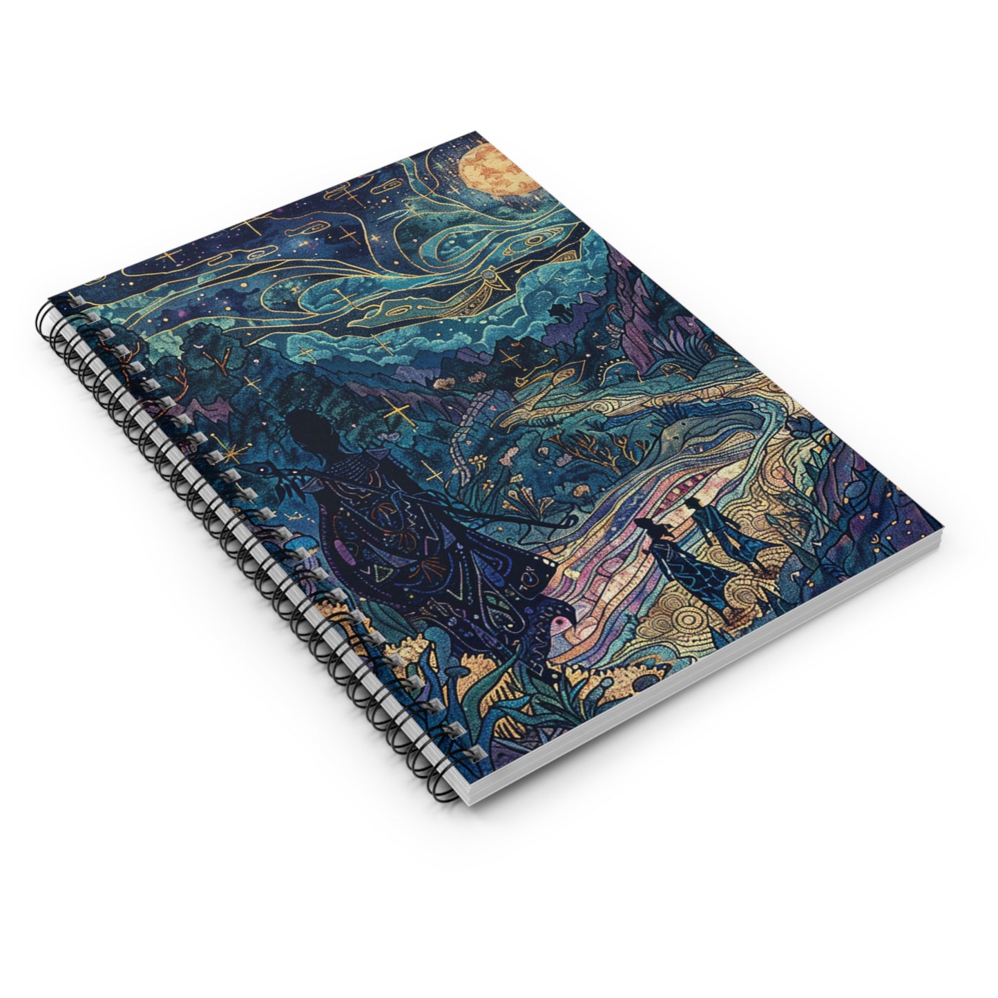 Celestial Adventure Ruled Spiral Notebook - Perfect for Dreamers and Creatives