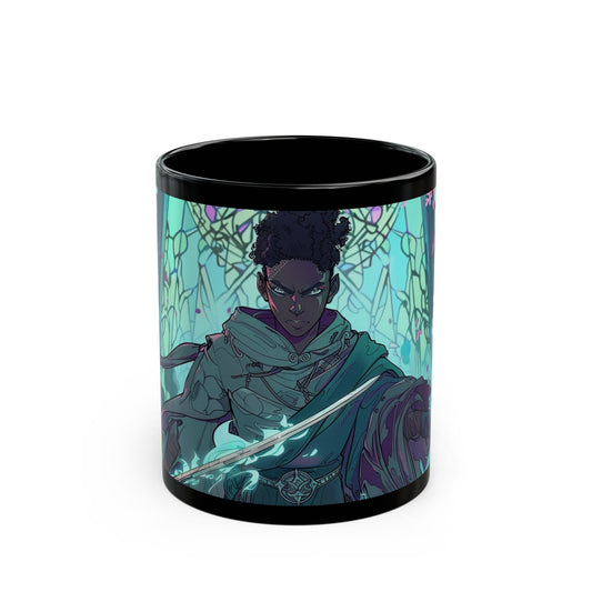 Fantasy Warrior Black Mug - 11oz & 15oz - Perfect for Gifts and Collectors
