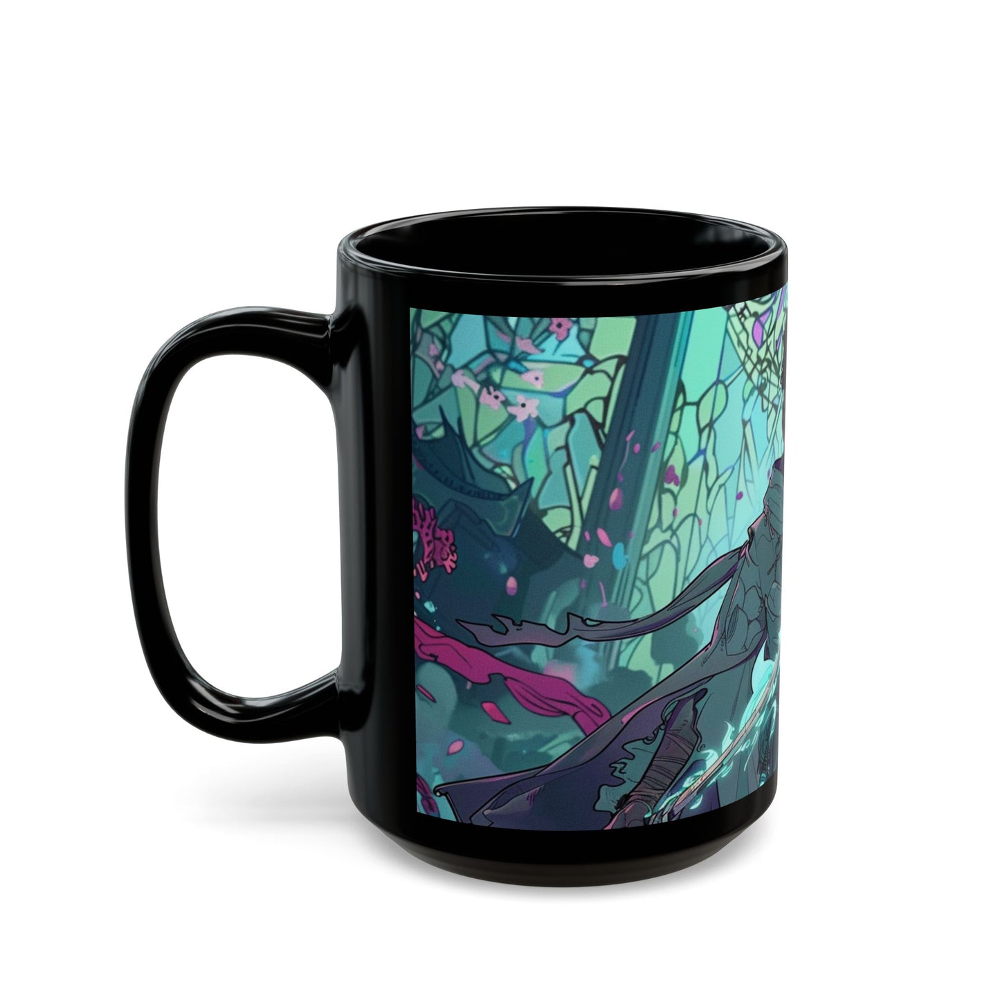 Fantasy Warrior Black Mug - 11oz & 15oz - Perfect for Gifts and Collectors