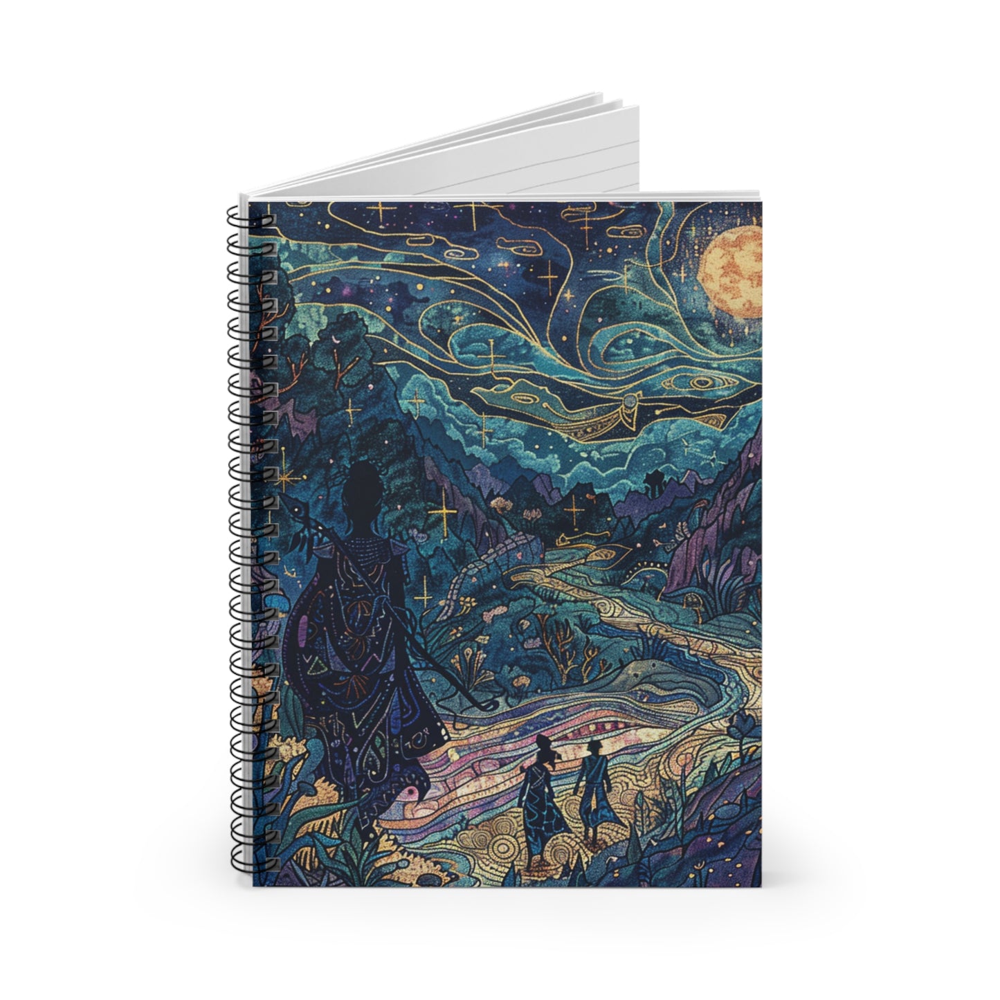 Celestial Adventure Ruled Spiral Notebook - Perfect for Dreamers and Creatives