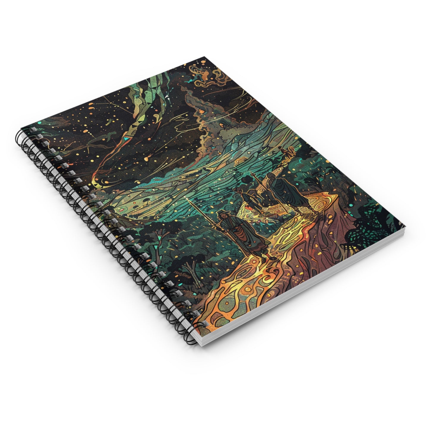 Adventure Awaits Spiral Notebook - Ruled Line | Fantasy Landscape Design