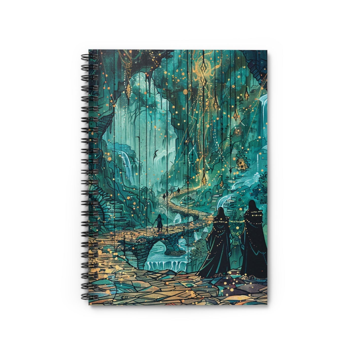Mystical Forest Spiral Notebook - Ruled Line for Dreamers
