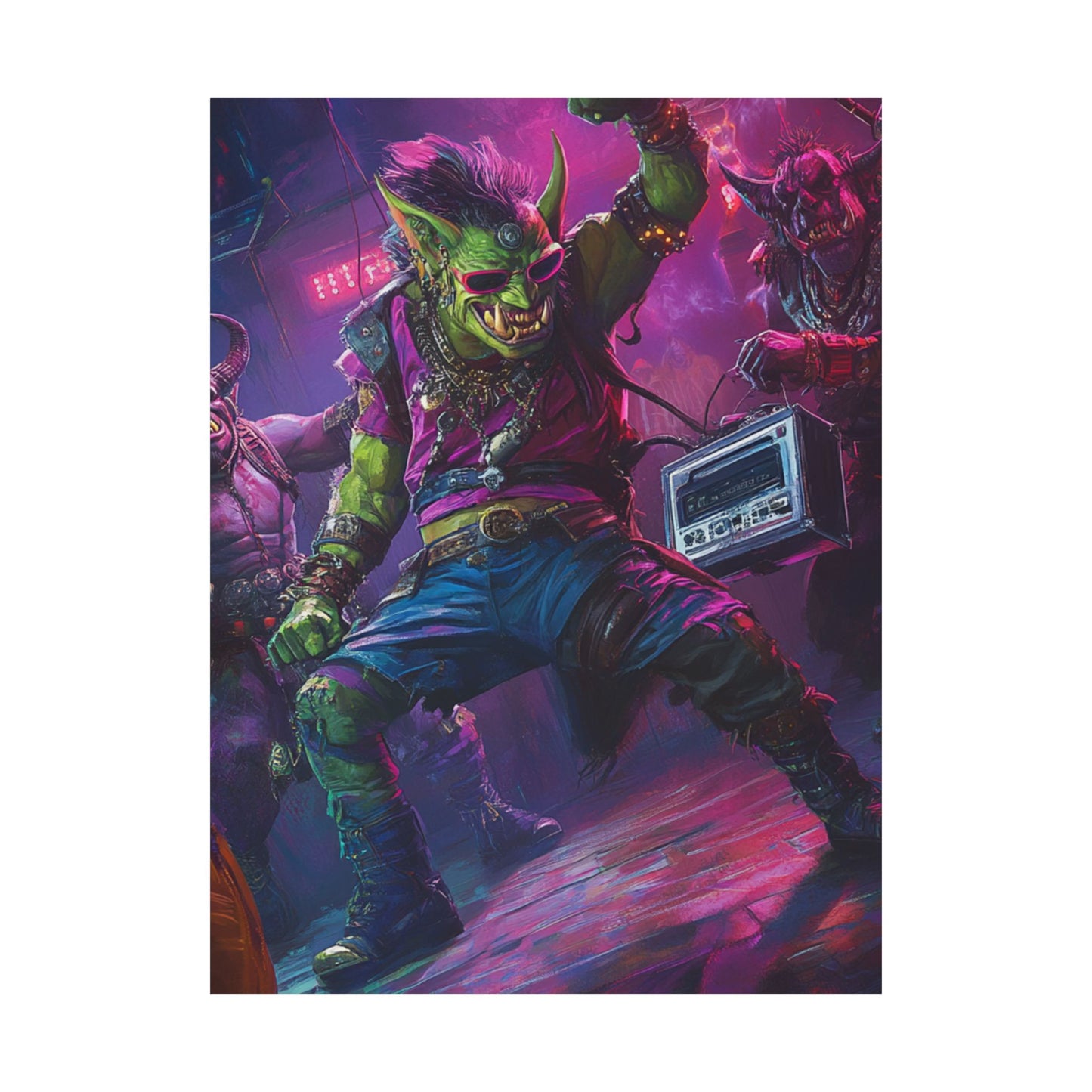 Vibrant Goblin Art Poster - Perfect for Gamers & Fantasy Lovers