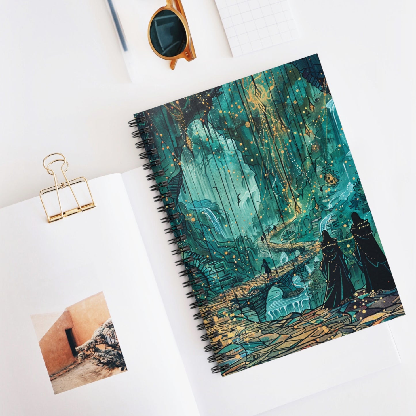 Mystical Forest Spiral Notebook - Ruled Line for Dreamers