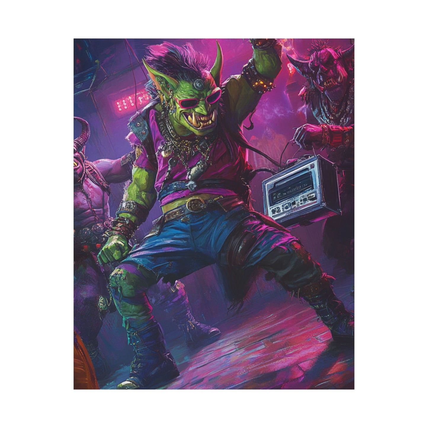 Vibrant Goblin Art Poster - Perfect for Gamers & Fantasy Lovers