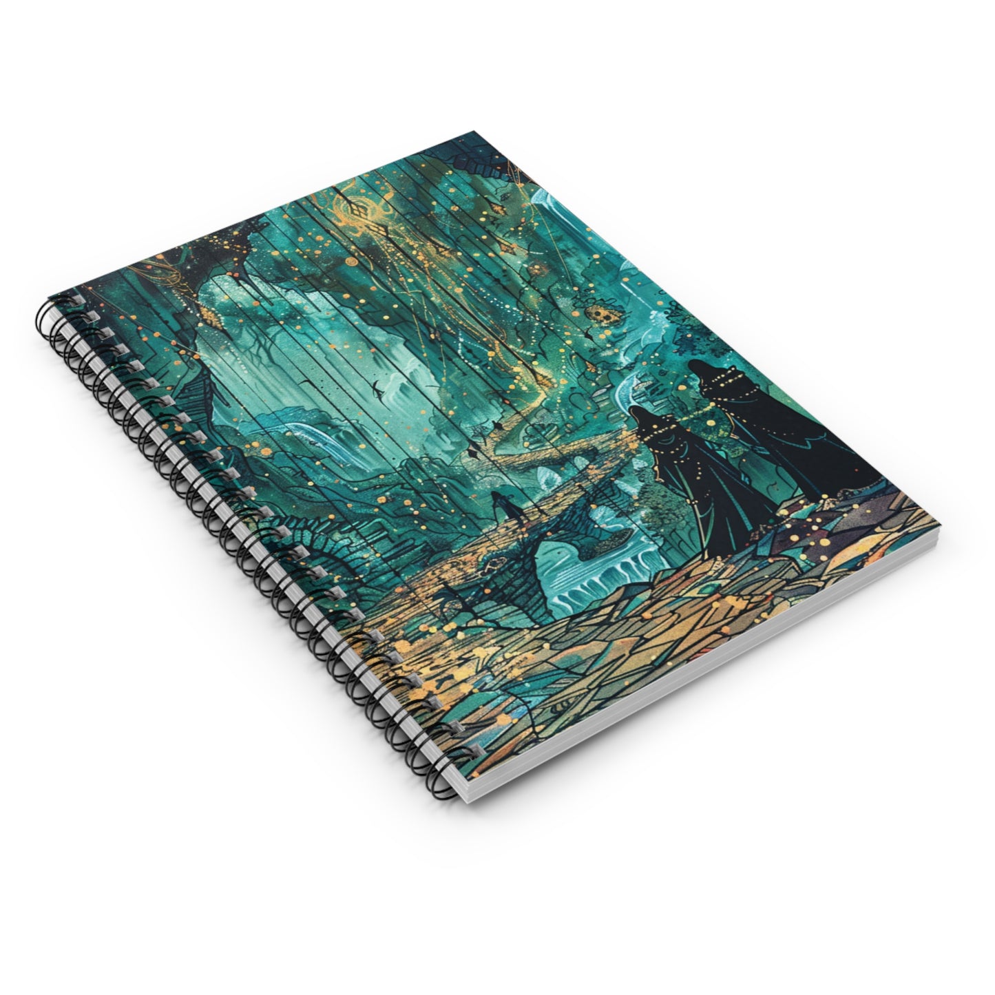 Mystical Forest Spiral Notebook - Ruled Line for Dreamers