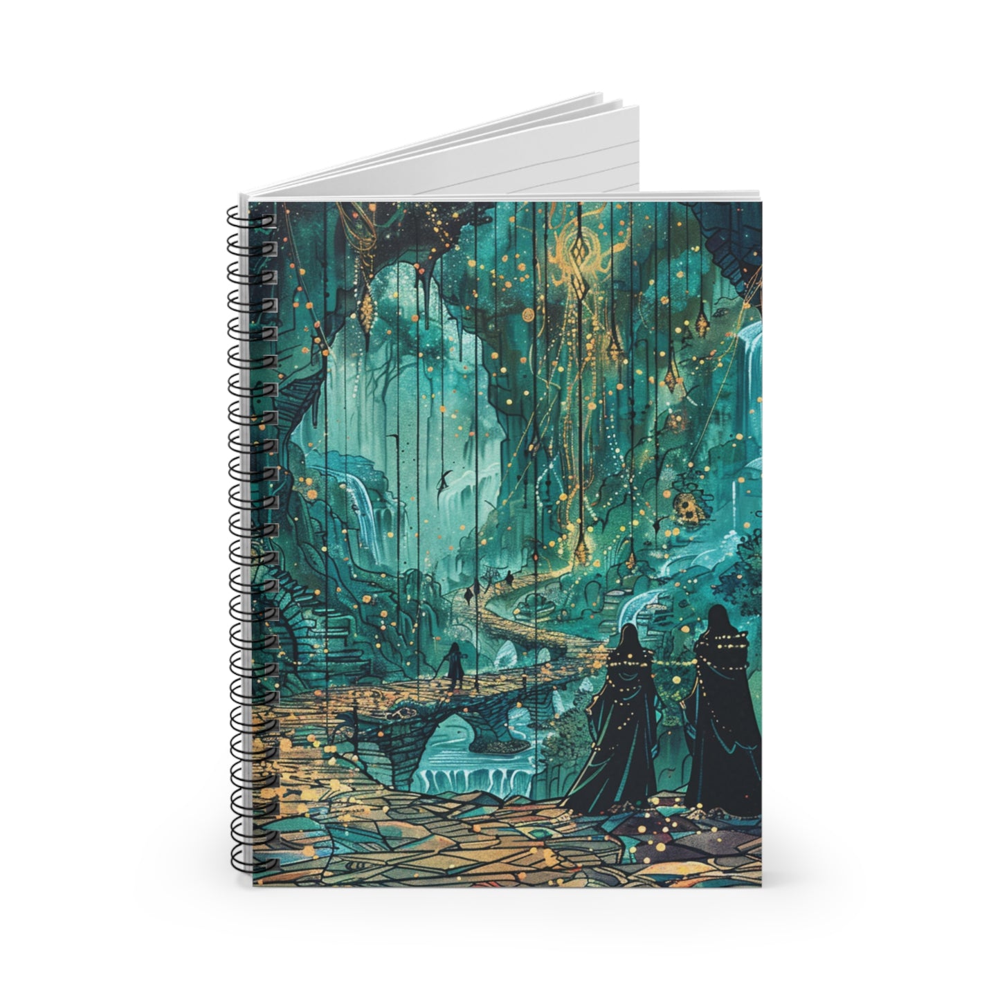 Mystical Forest Spiral Notebook - Ruled Line for Dreamers