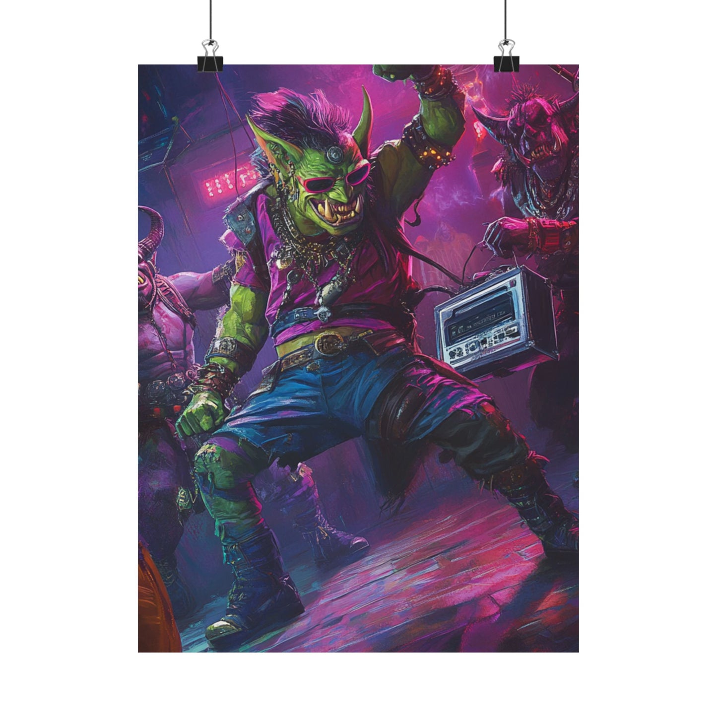 Vibrant Goblin Art Poster - Perfect for Gamers & Fantasy Lovers